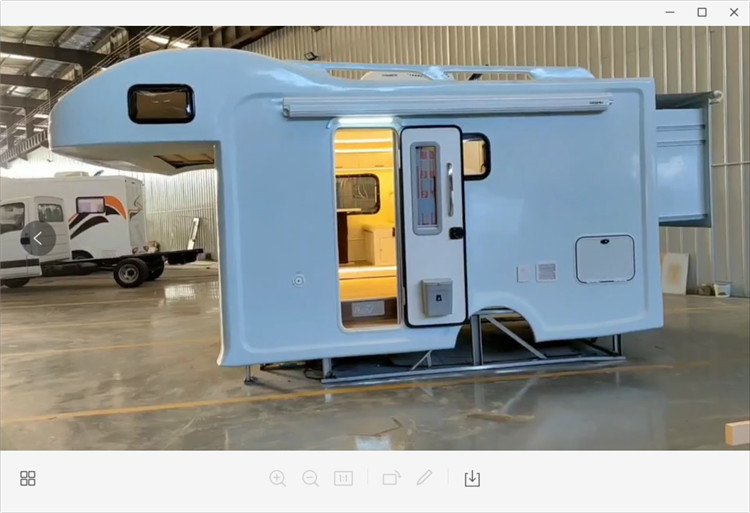 Kundengebundener weißer Kasten Camper-Shell Body Luxury Decoration Assemblings RV brachte an