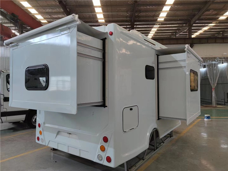 Kundengebundener weißer Kasten Camper-Shell Body Luxury Decoration Assemblings RV brachte an