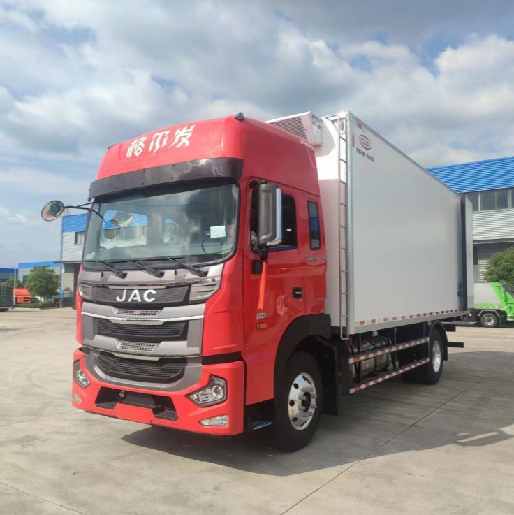 Nahrungsmitteltransport JAC Frozen Food Trucks 10 Ton Refrigerated Truck For Frozen