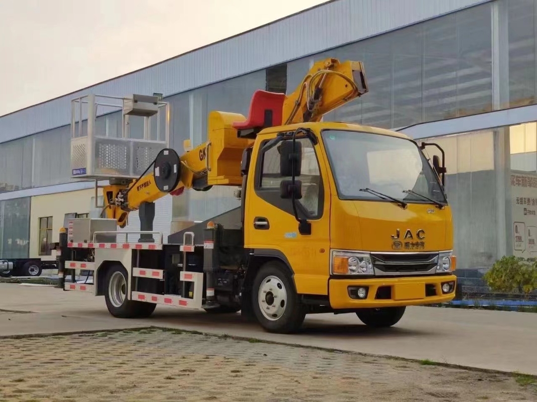 teleskopischer große Höhe-Funktions-LKW des 21m Eimer-Luftarbeit-Pritschenwagen-200kg