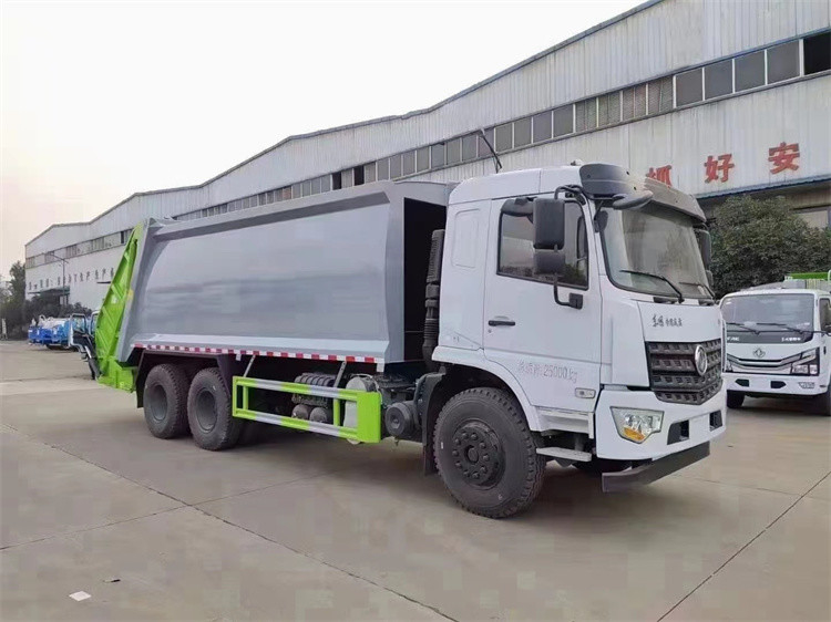 Müllwagen Waschmaschine Dongfeng 5995 kg Verdichter Müllwagen mit Carbon-Stahl-Chassis