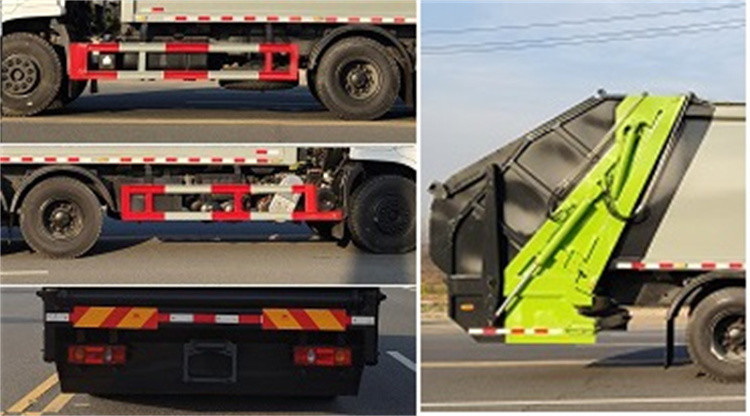 Müllwagen Waschmaschine Dongfeng 5995 kg Verdichter Müllwagen mit Carbon-Stahl-Chassis