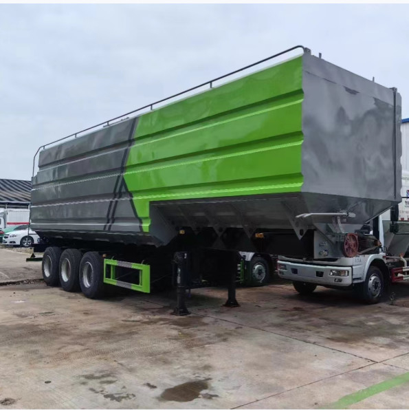 High Performance Grain Animal Feed Semi-Truck Anhänger 4 Achsen Max. Fahrgeschwindigkeit 90 km/h