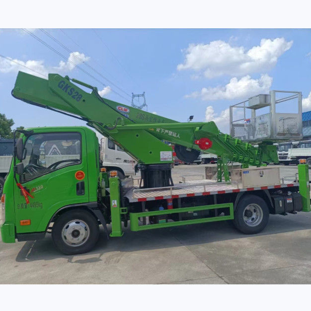 Links- oder rechtsgesteuerte Luftarbeitsplattform-Lkw mit 1000x700x1250mm Eimergröße