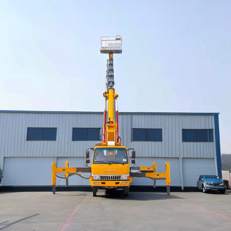 25 m Diesel-Flugwerkplattform Lkw 2 Achsen mit V-Vor- und V-Hinterauslöser Notpumpe