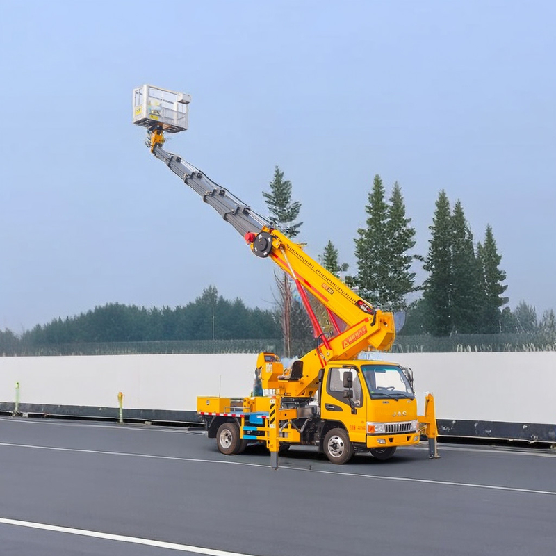 25 m Diesel-Flugwerkplattform Lkw 2 Achsen mit V-Vor- und V-Hinterauslöser Notpumpe
