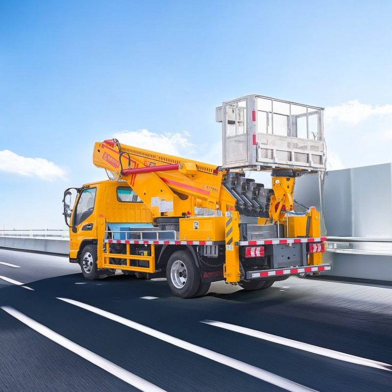 25 m Diesel-Flugwerkplattform Lkw 2 Achsen mit V-Vor- und V-Hinterauslöser Notpumpe