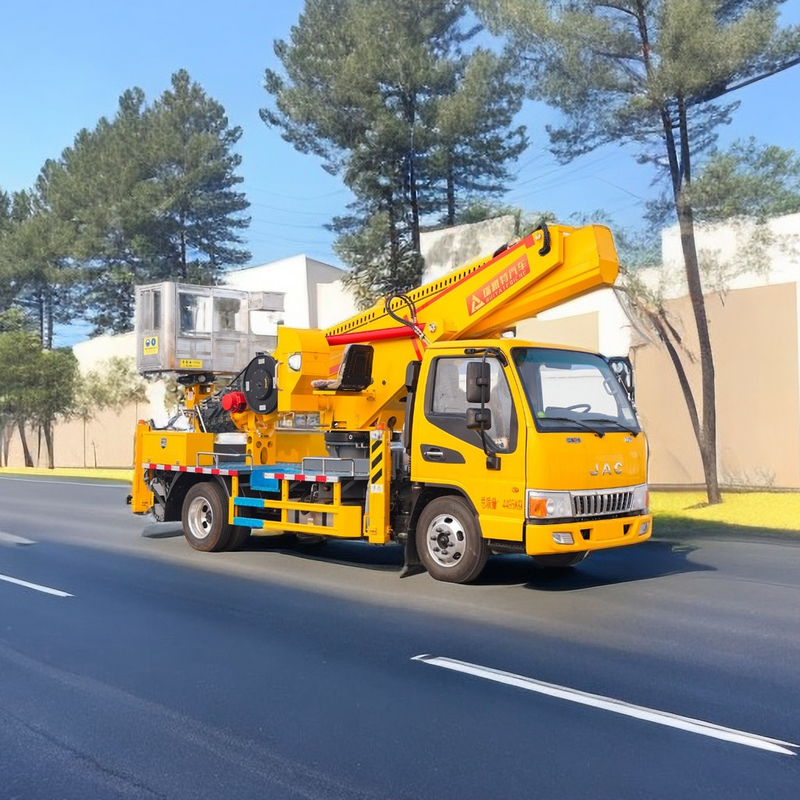 25 m Diesel-Flugwerkplattform Lkw 2 Achsen mit V-Vor- und V-Hinterauslöser Notpumpe