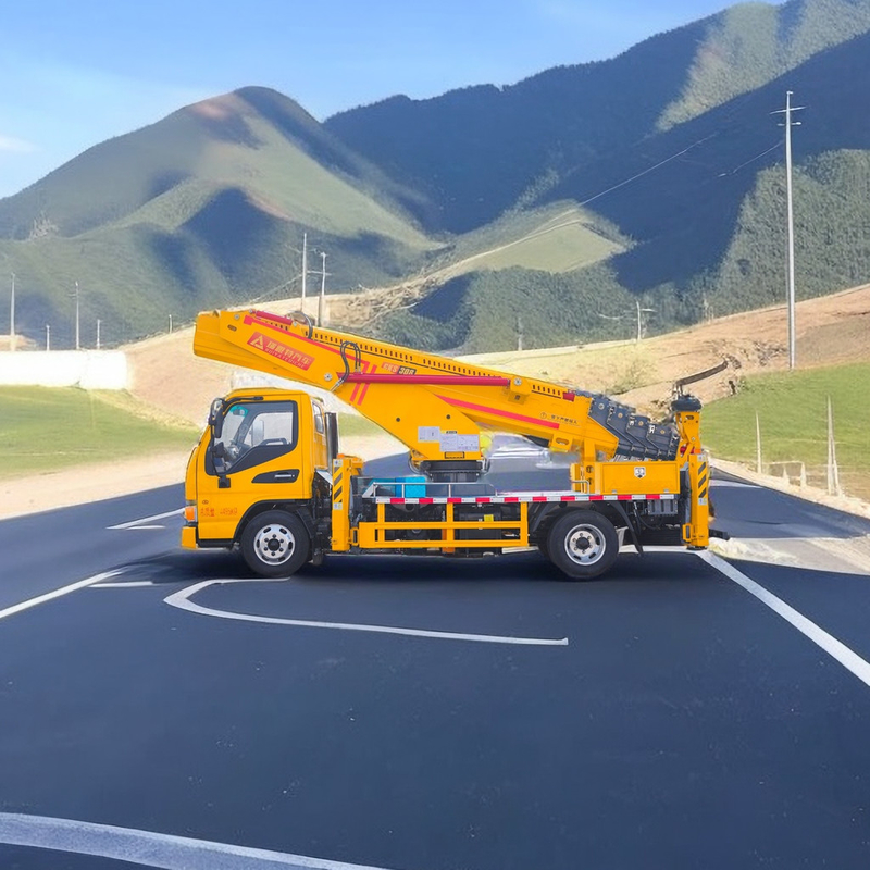 25 m Diesel-Flugwerkplattform Lkw 2 Achsen mit V-Vor- und V-Hinterauslöser Notpumpe