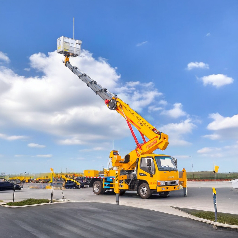 Fernbedienung/Hand-Flugplattform-Lkw mit Höhenmelder 1000kg Hubgewicht Dieselkraftstoff
