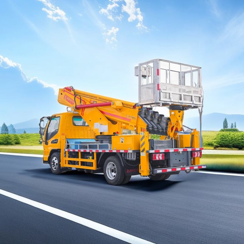Fernbedienung/Hand-Flugplattform-Lkw mit Höhenmelder 1000kg Hubgewicht Dieselkraftstoff