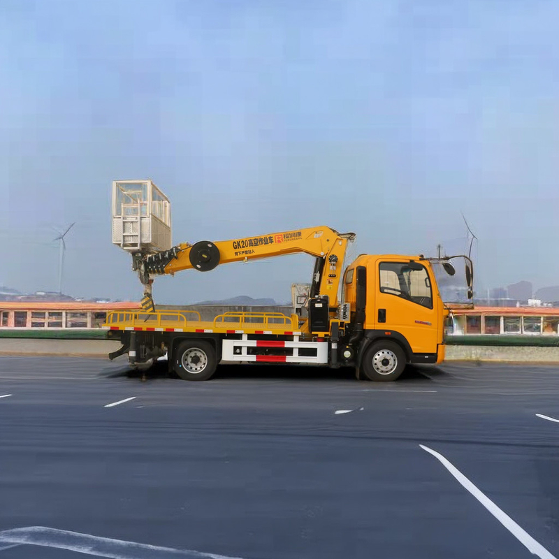 4955 kg Gewicht 4x2 Antrieb Luftarbeitsplattform Lkw mit 21M Teleskop-Boom