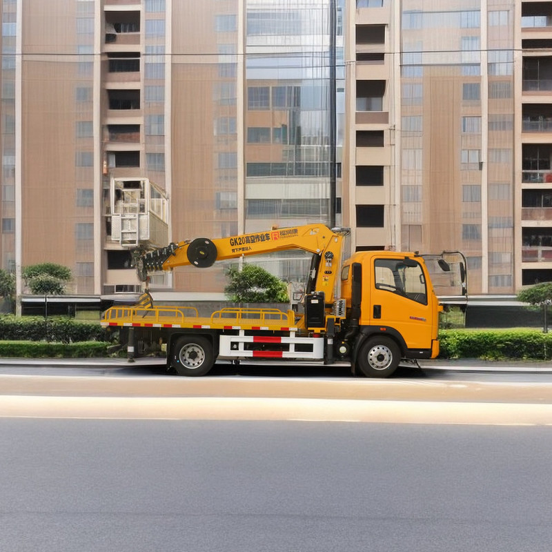 Howo Luftarbeitsplattform, drei Sektionen 21M Teleskop-Boom-Arbeitsplattform