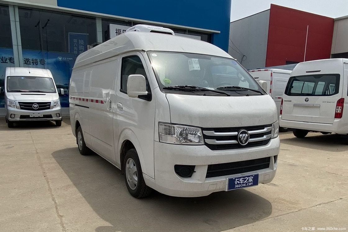 Kühlraum-Vans 4 Benzinmotor-manuelle Mini Refrigerated Truck Aluminum Alloys Räder 1 Tonne