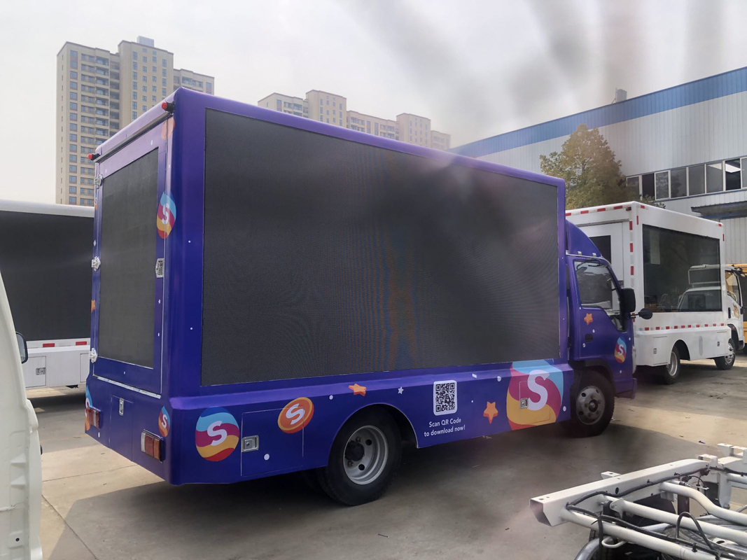 P4 5 6 Isuzu Mobile LED Display Truck 4X2 95km/h Mobilzug Mini Truck