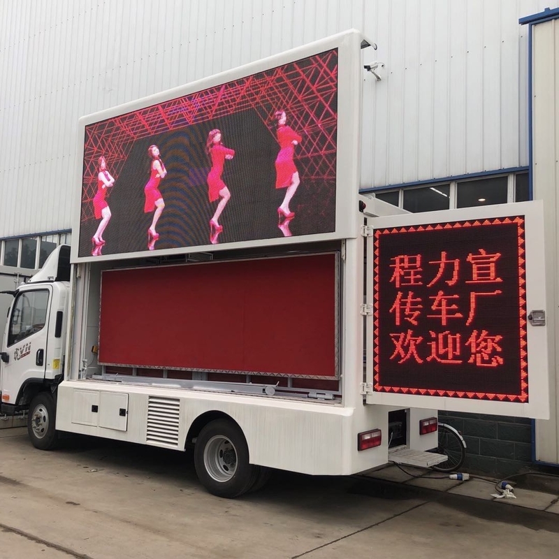 HOWO mobile Licht LED Werbewagen Anzeigebüro Werbetafel klare Bildschirmschilder P4 P5 P6