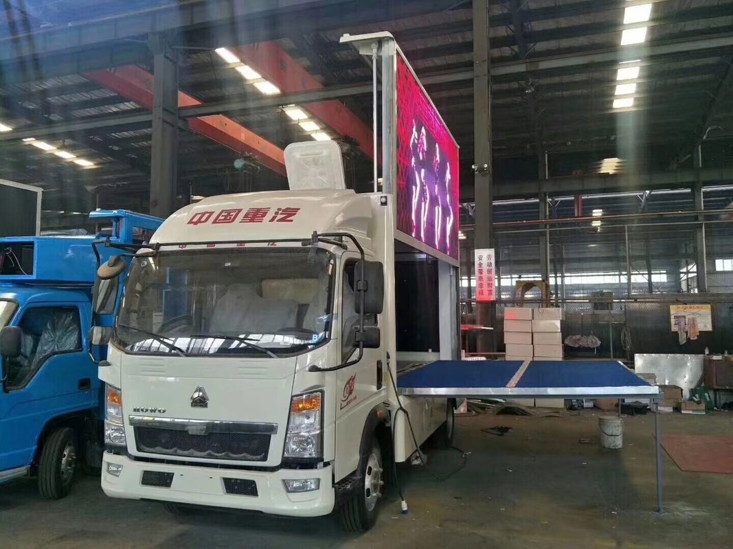 HOWO mobile Licht LED Werbewagen Anzeigebüro Werbetafel klare Bildschirmschilder P4 P5 P6