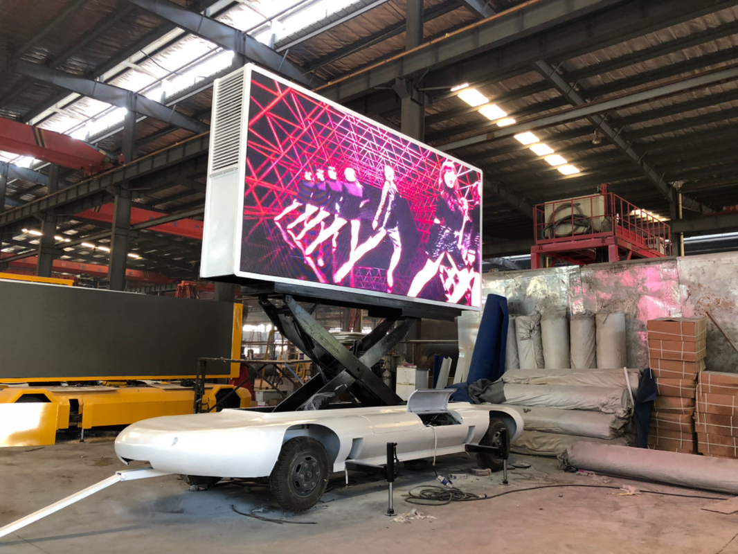 Außen-Wasserdichtes Mobilfahrzeug Anhänger Van Led-Bildschirm P5 Led Videowandbildschirm für Werbung Musik Festival Anzeige