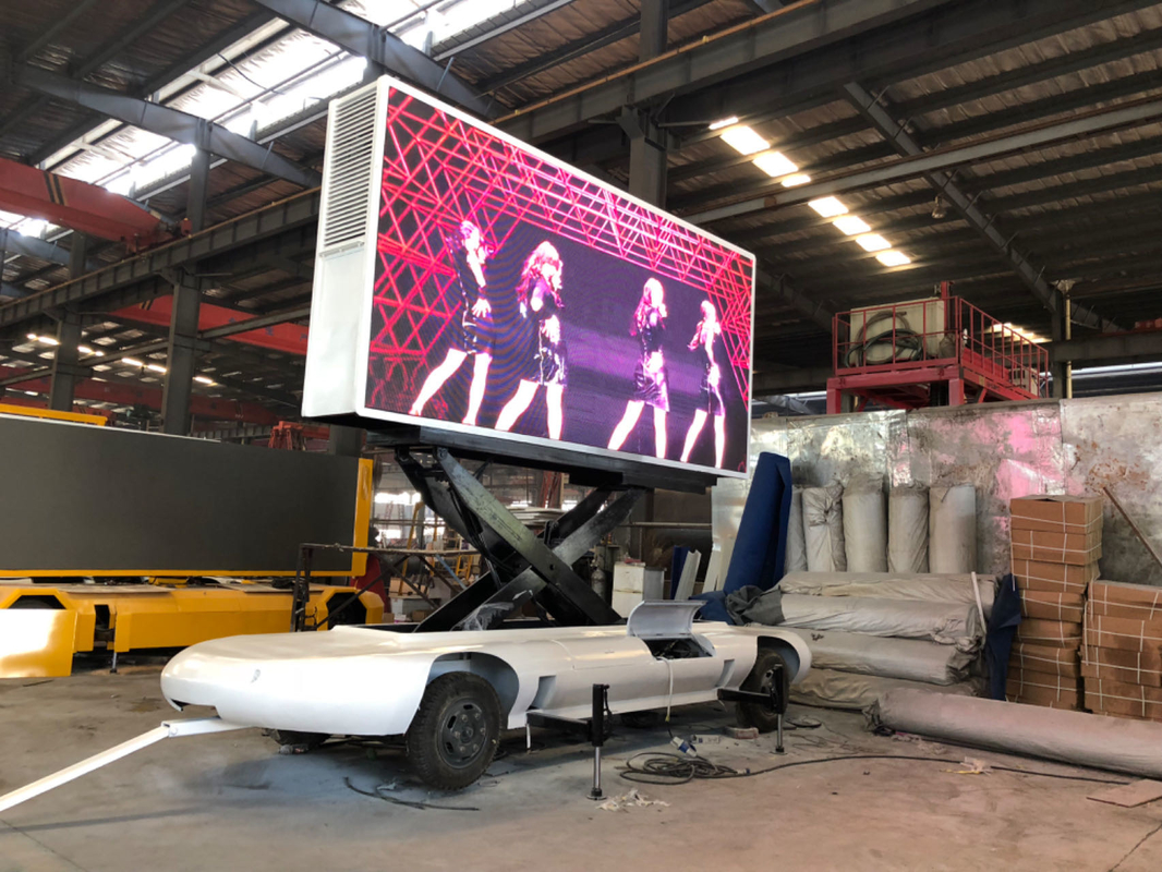Außen-Wasserdichtes Mobilfahrzeug Anhänger Van Led-Bildschirm P5 Led Videowandbildschirm für Werbung Musik Festival Anzeige