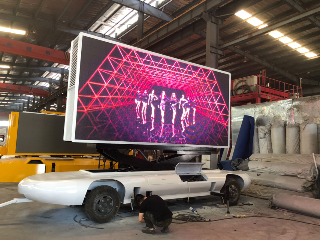 Außen-Wasserdichtes Mobilfahrzeug Anhänger Van Led-Bildschirm P5 Led Videowandbildschirm für Werbung Musik Festival Anzeige
