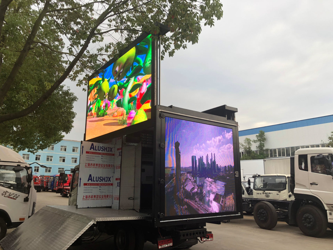 P3 P4 Außen-Wasserdichtes Mobile Led Video Truck / Trailer / Van Mobile Digitale Werbung Led Billboard