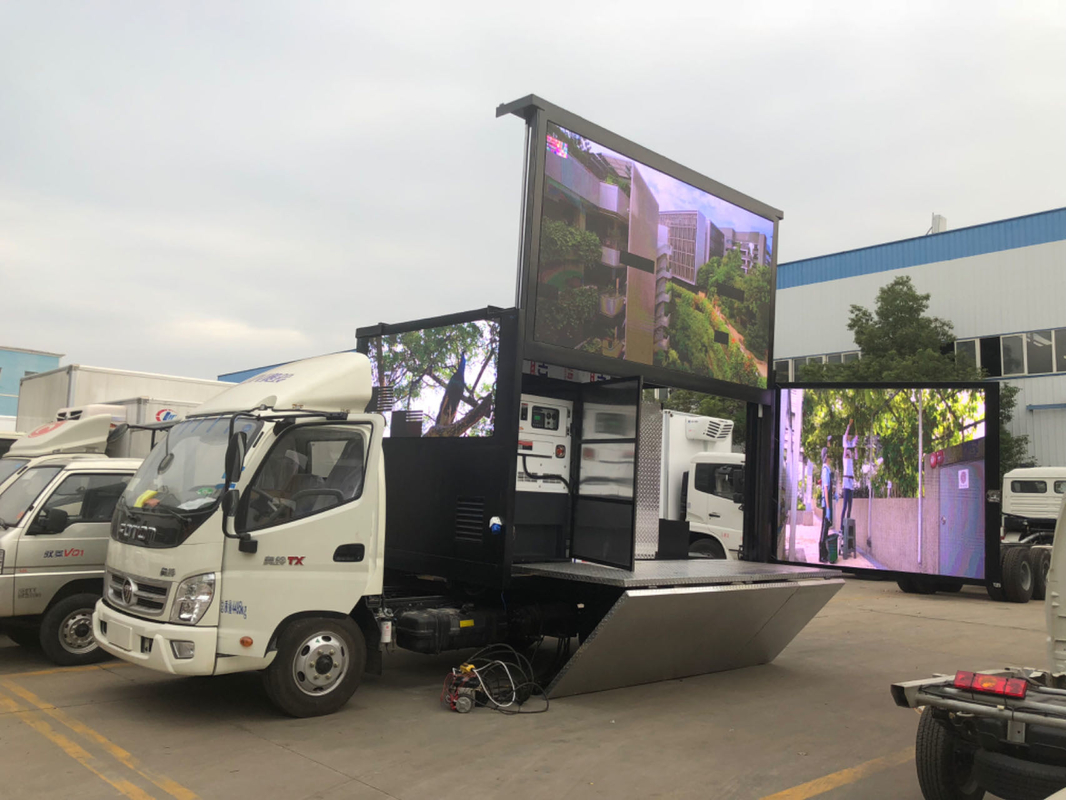 Mini-LKW mit Werbefläche Outdoor Foton Tarpaulin LED mobile Werbebox LKW