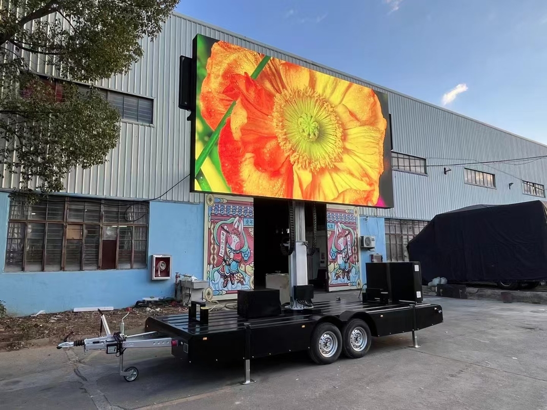 P2.5 P3 P4 P5 P6 P8 P10 Outdoor Mobile Werbewagen Lieferwagen Trailer LED-Billboard Großer mobiler Pantalla LED-Bildschirm