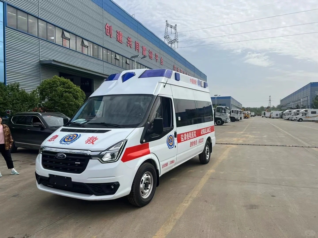 Ford Anpassung Krankenwagen Fahrzeug 4x2 Krankenwagen Transit V348 PRO Monitoring ICU Notfall Krankenwagen